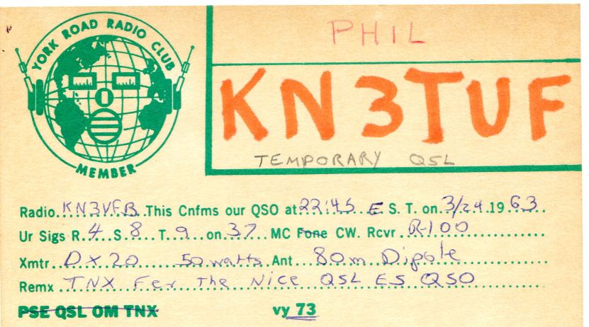 KN3TUF QSL