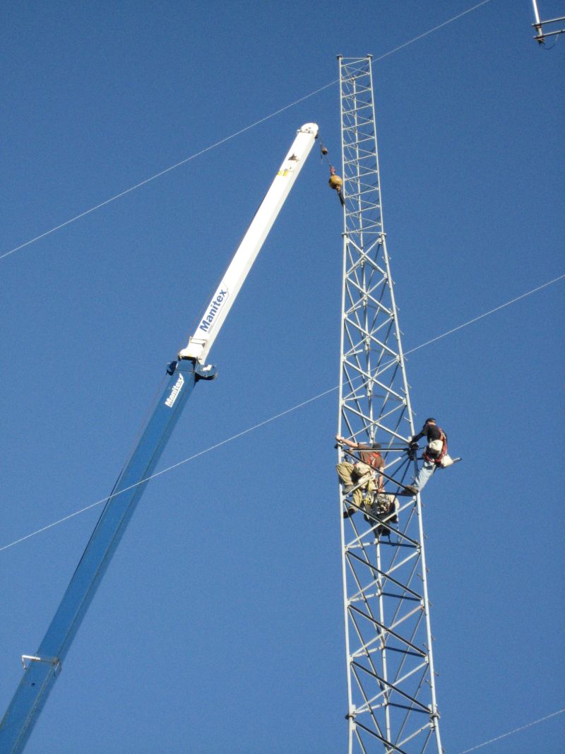 Self Supporting Tower going up